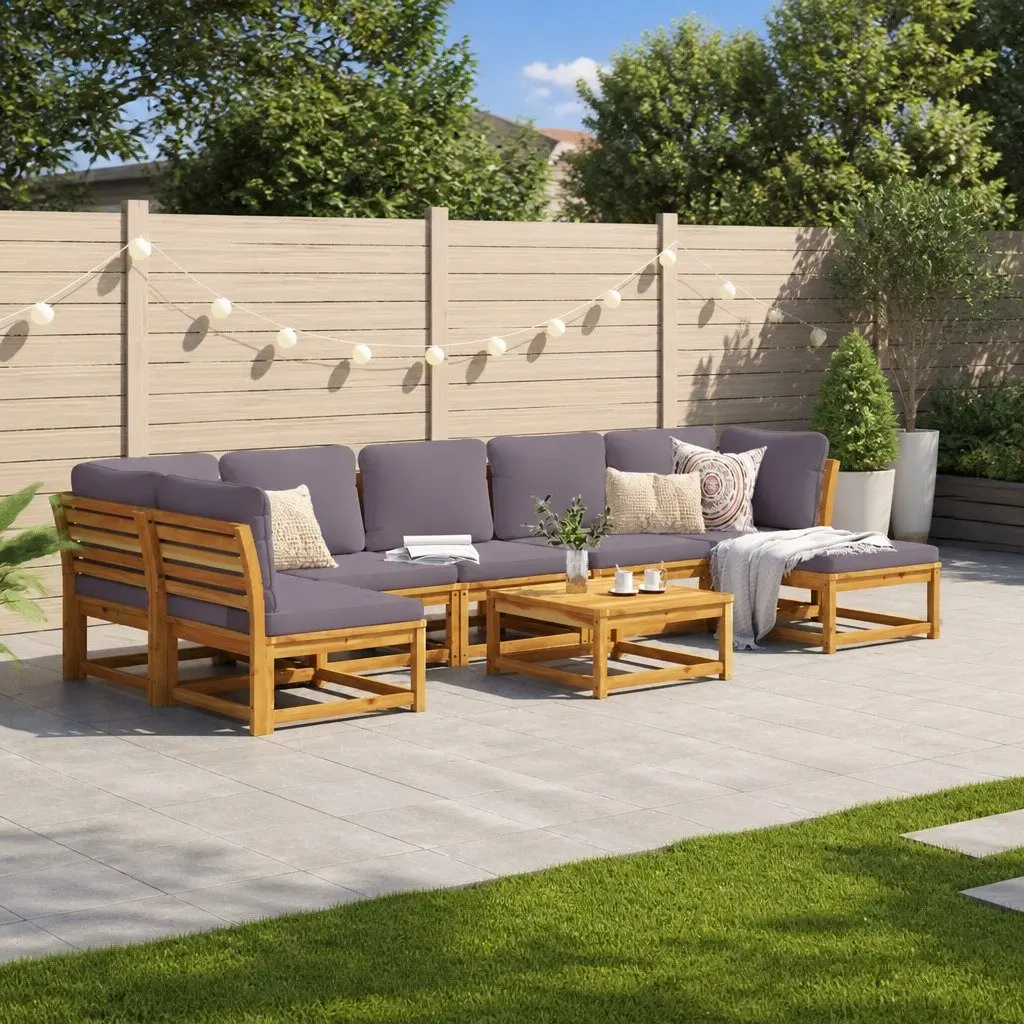 8 Piece Outdoor Sectional Sofa Set