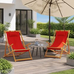 Specifications for Red Folding Beach Chairs