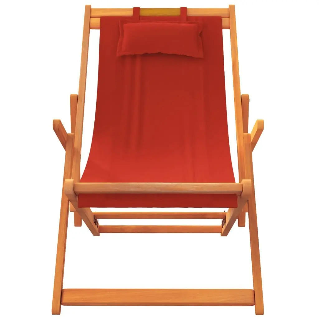 Red Folding Beach Chairs