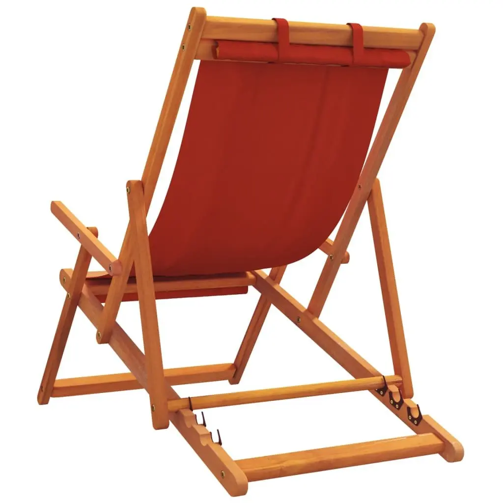 Red Folding Beach Chairs