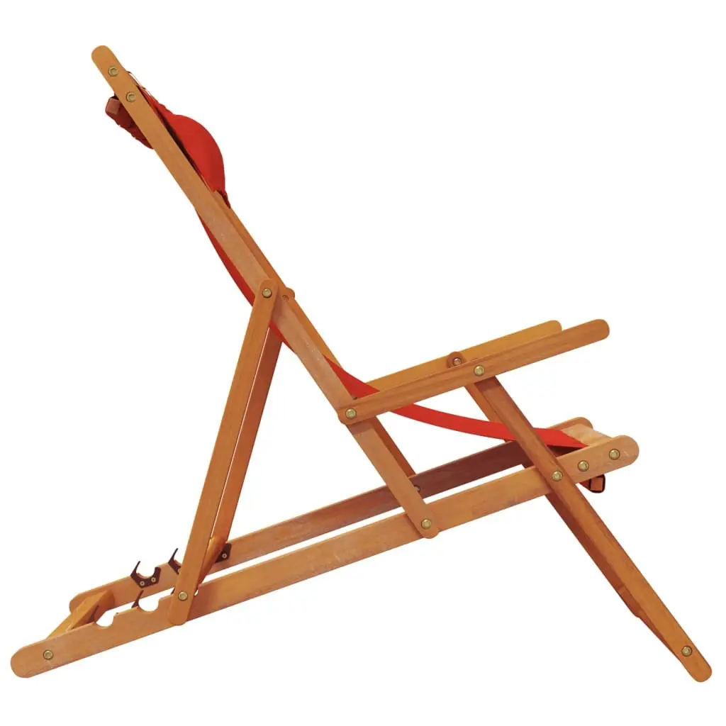 Red Folding Beach Chairs