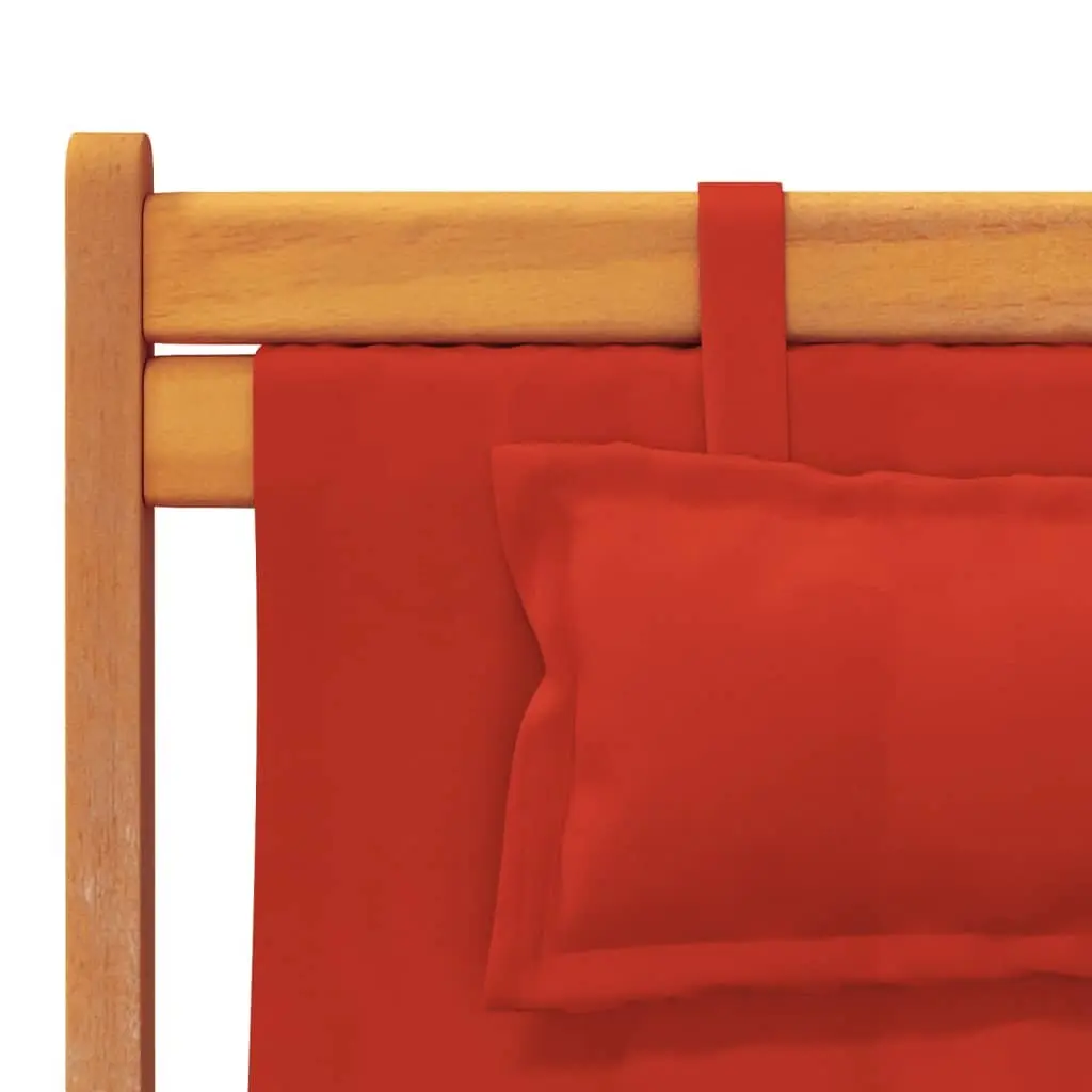 Red Folding Beach Chairs