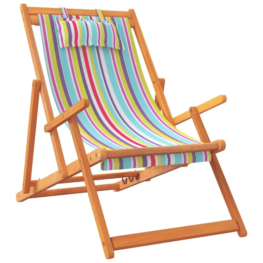 Folding Beach Chairs Set of 2, Multicolour