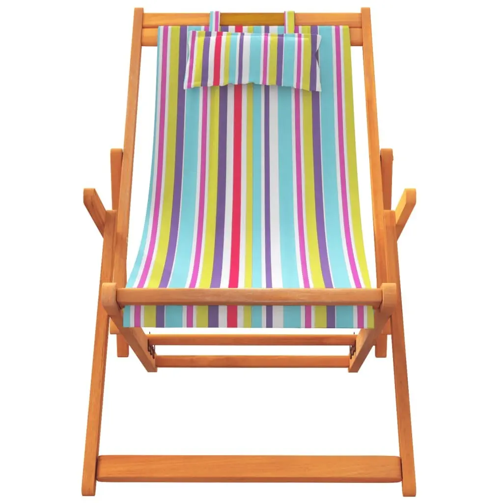 Folding Beach Chairs Set of 2, Multicolour