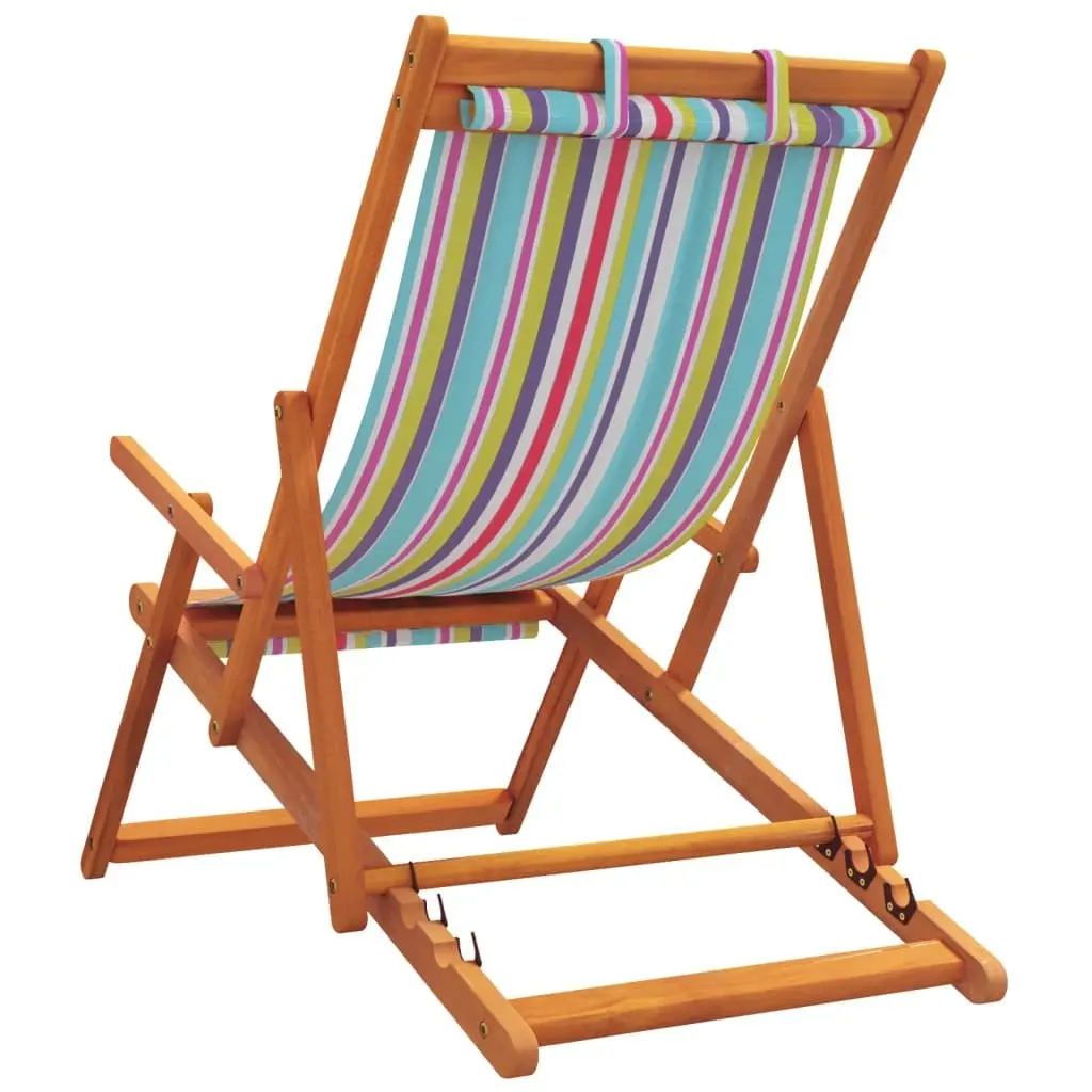 Folding Beach Chairs Set of 2, Multicolour