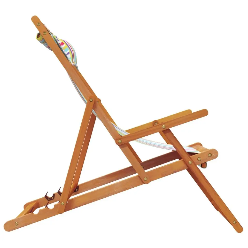 Folding Beach Chairs Set of 2, Multicolour