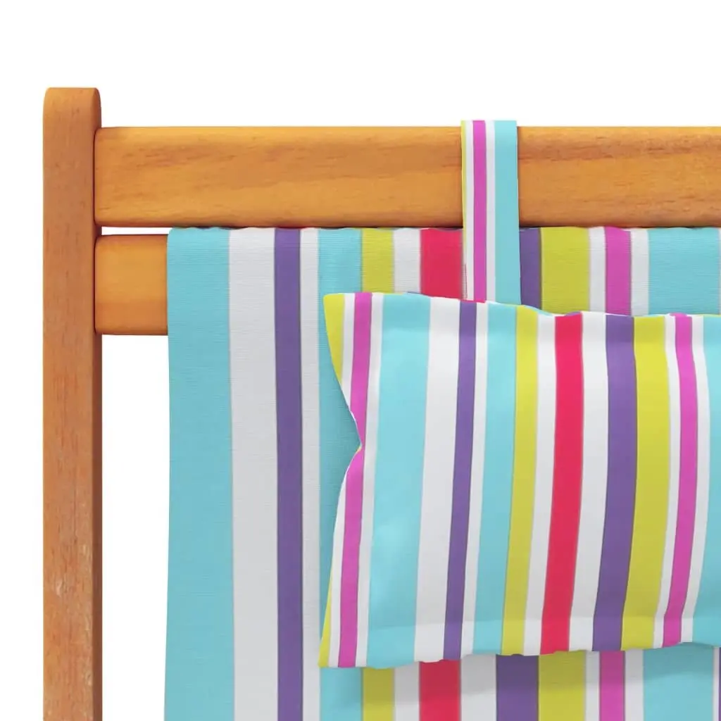 Folding Beach Chairs Set of 2, Multicolour