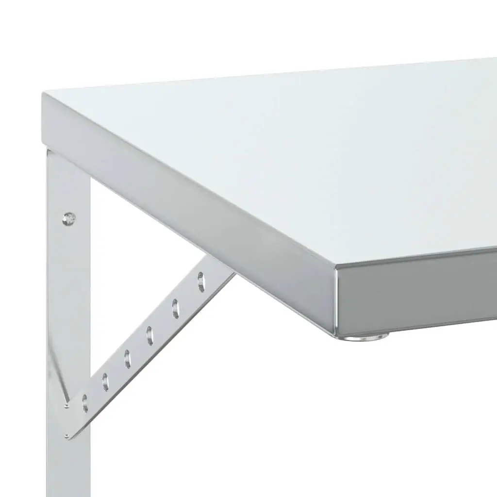 Wall Shelves Living Room Bedroom Office 75x40 cm Silver