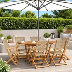Dimensions and Materials of 6 Folding Garden Chairs