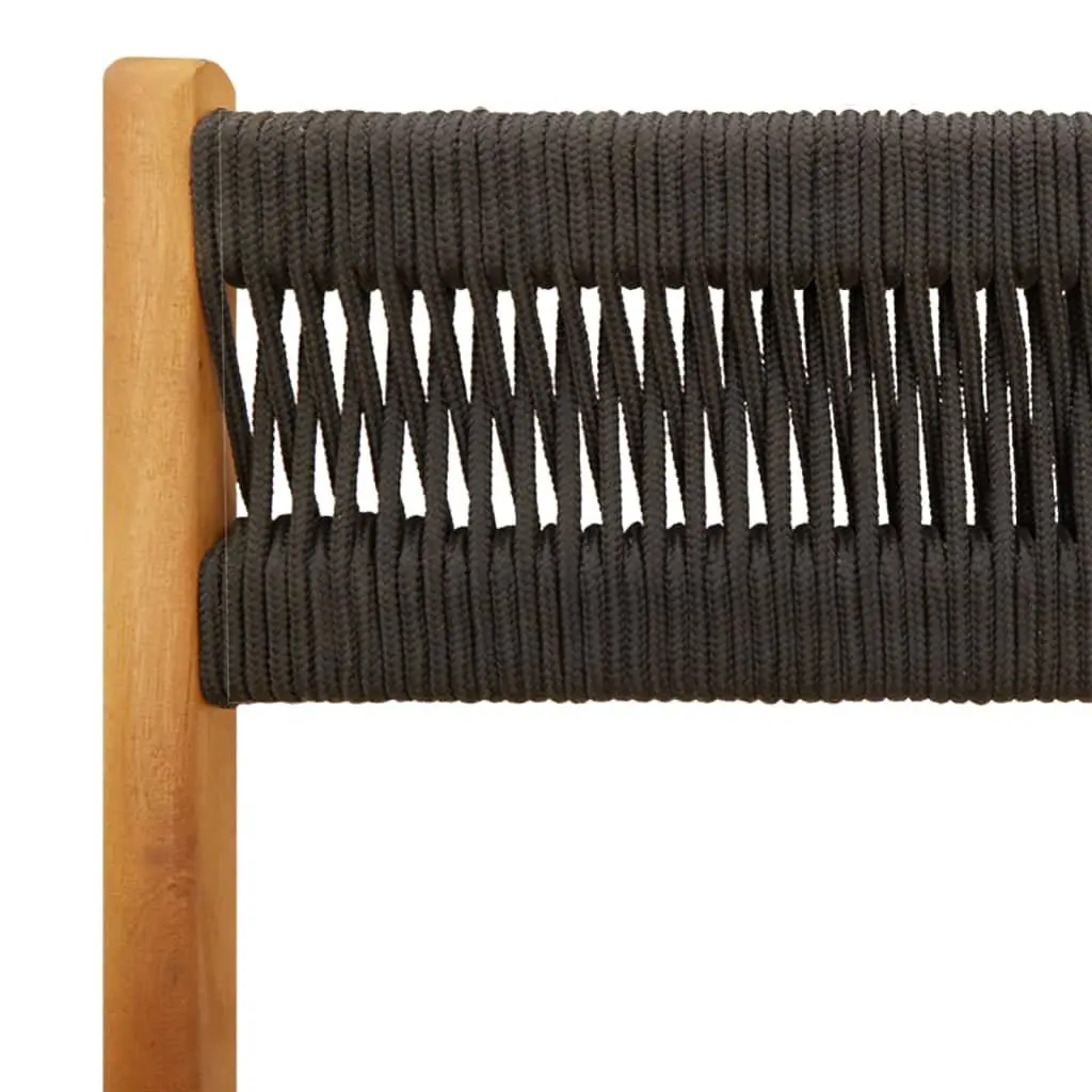 6 Black Folding Garden Chairs for Outdoor Use
