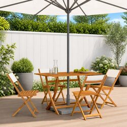 4 Cream White Folding Garden Chairs - Specifications