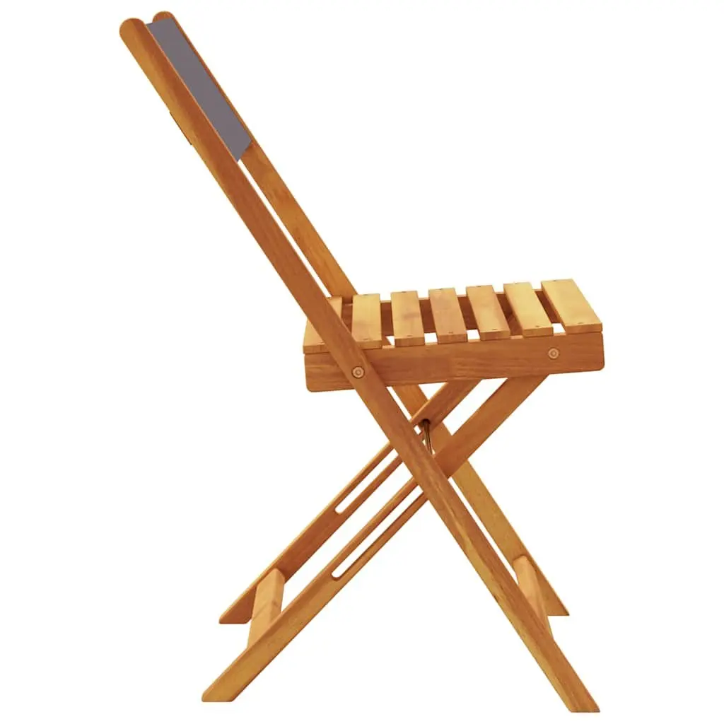 8 Folding Garden Chairs in Anthracite