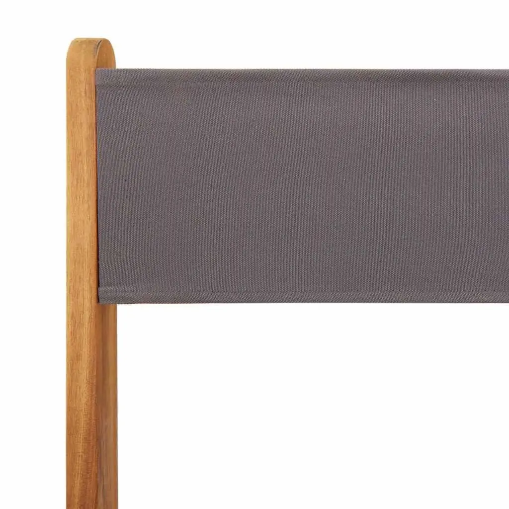 8 Folding Garden Chairs in Anthracite