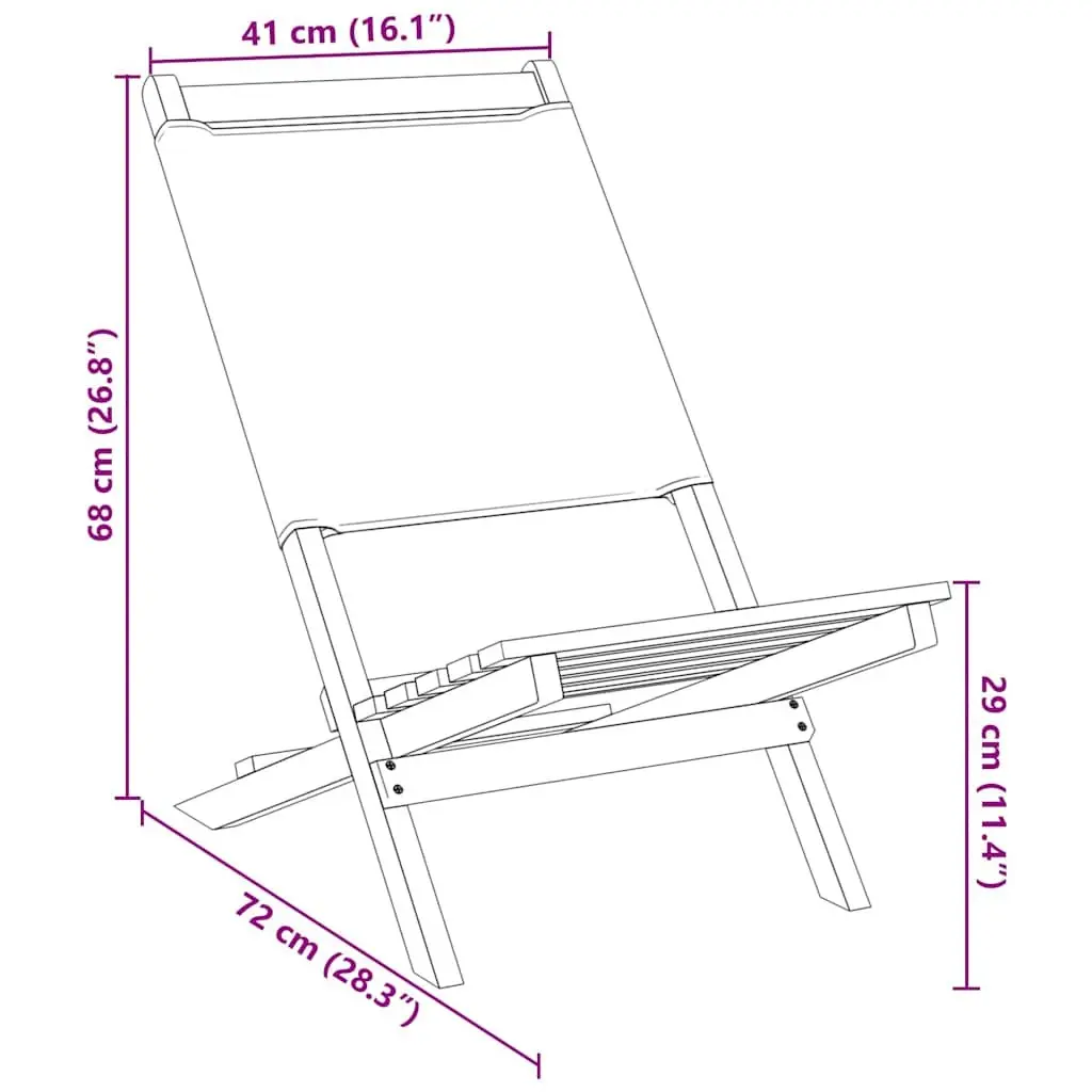 Folding Garden Chairs Outdoor Seating 6 Piece Set White Fabric Wood
