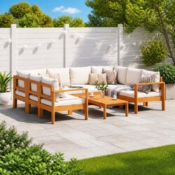 Specifications of 6-Piece Modular Garden Sofa Set