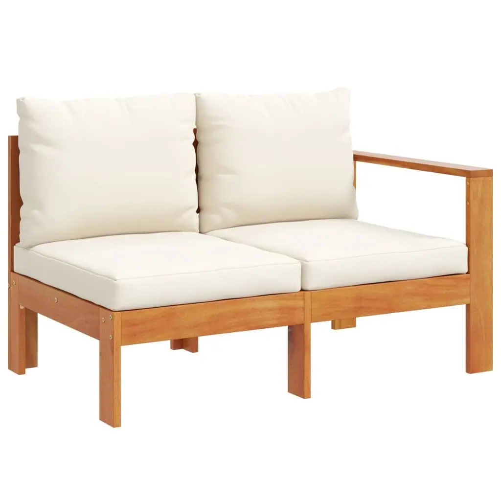 Garden Sofa Set 5 Piece Outdoor Furniture for Patio Cream Color