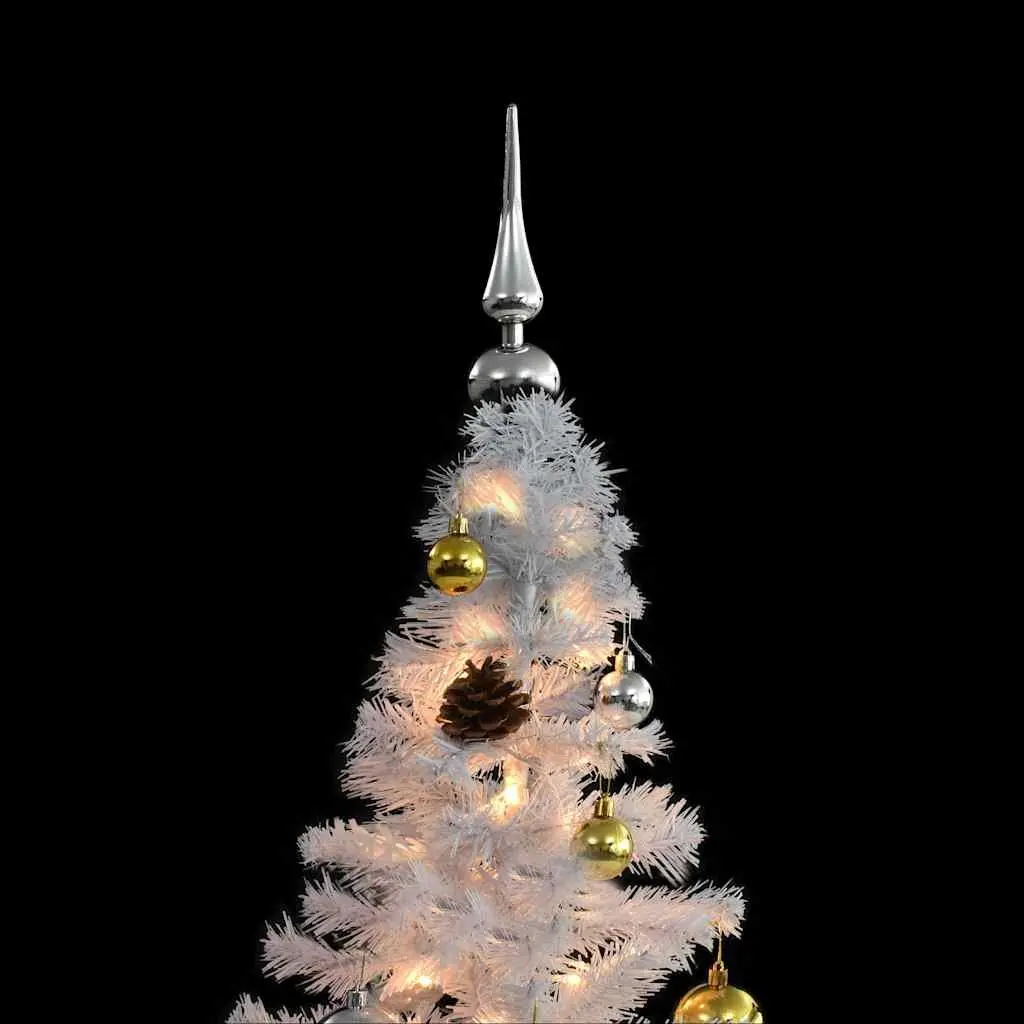 150cm White Pre-lit Christmas Tree