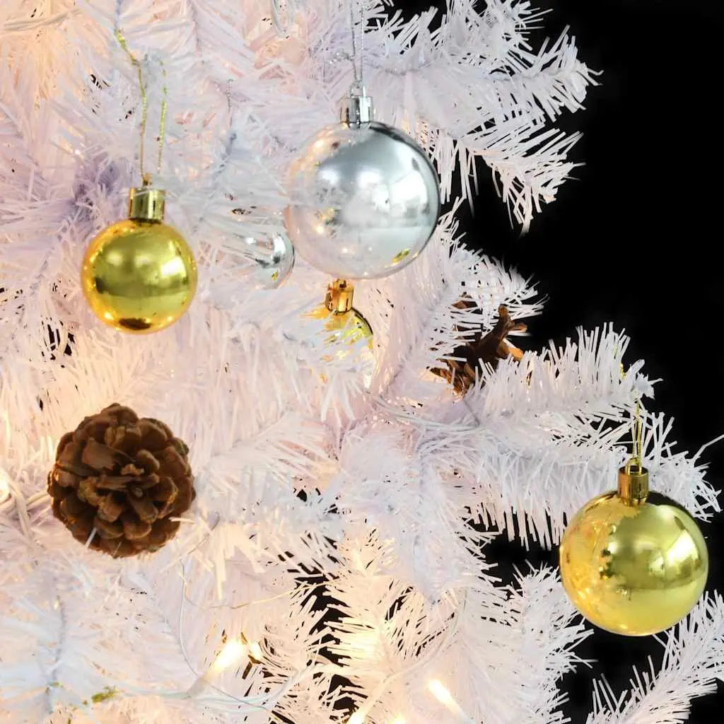 150cm White Pre-lit Christmas Tree
