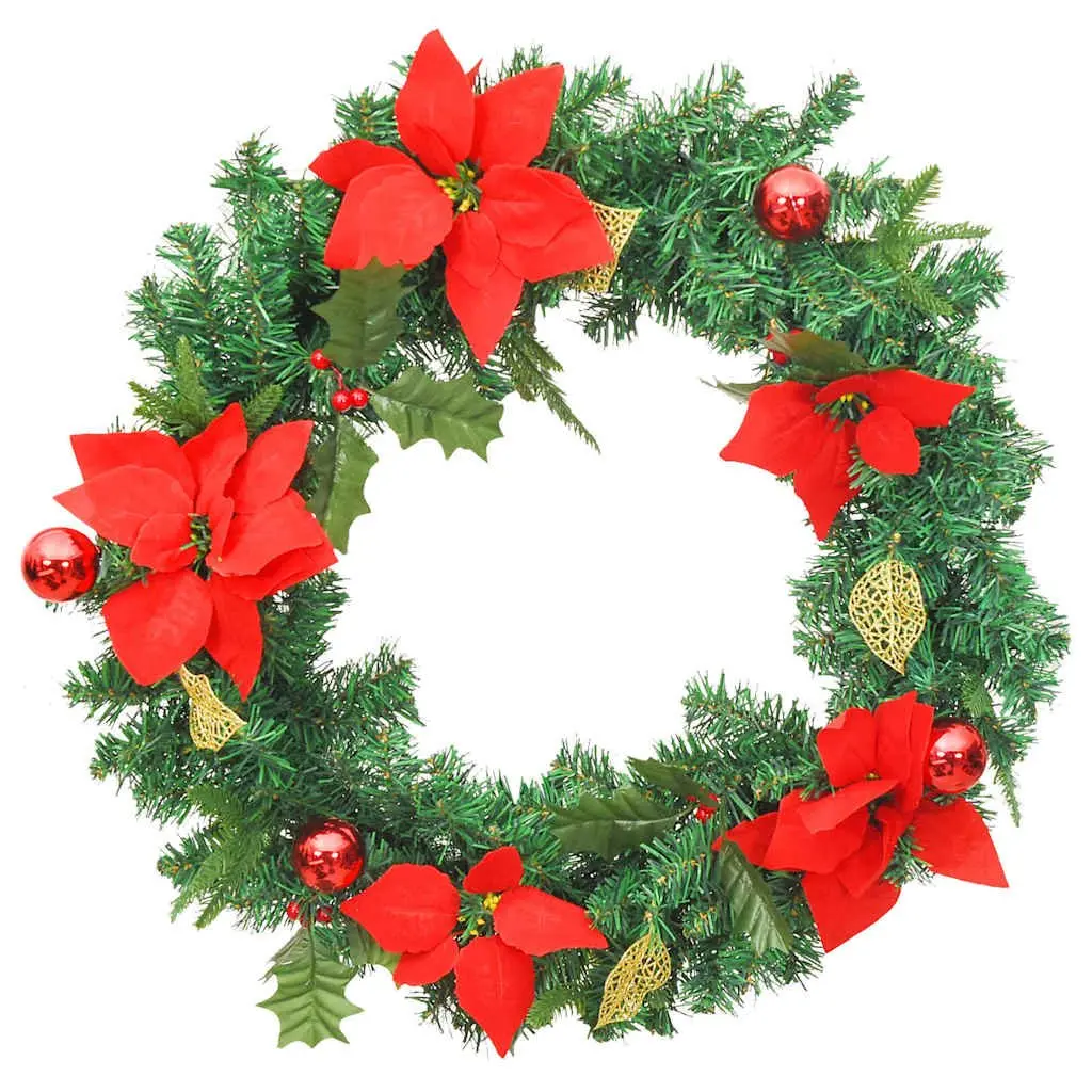 Christmas Wreath LED Lights Decoration 60cm Indoor Outdoor Holiday Seasonal