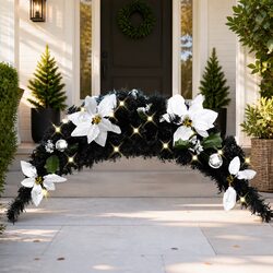 Specifications of 90cm Black Christmas Arch with LED Lights