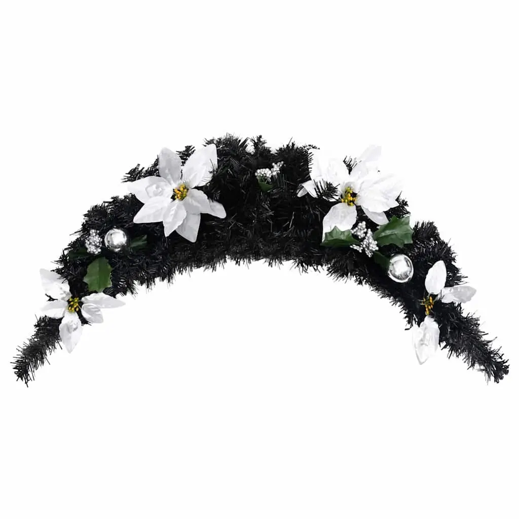 Christmas Arch Decoration Indoor Outdoor 90cm Black LED Lights