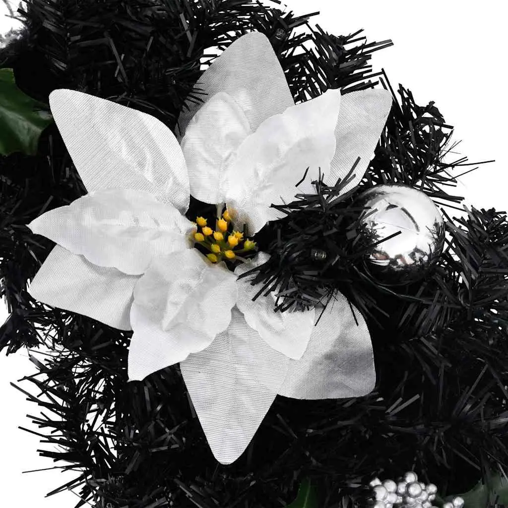 Christmas Arch Decoration Indoor Outdoor 90cm Black LED Lights