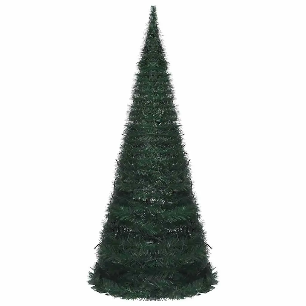 210cm Green PVC Christmas Tree with 200 LED Lights