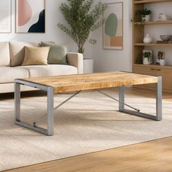 Coffee Table Dimensions 120x60x40 cm - Brown Mango Wood