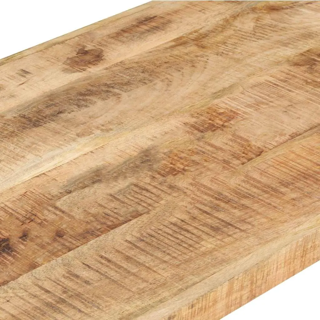 Coffee Table Living Room 120x60x40 cm Rough Mango Wood Brown Industrial Accent