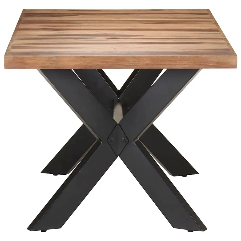 Dining Table 180x90x75 cm Solid Wood Industrial Style Kitchen Furniture Brown