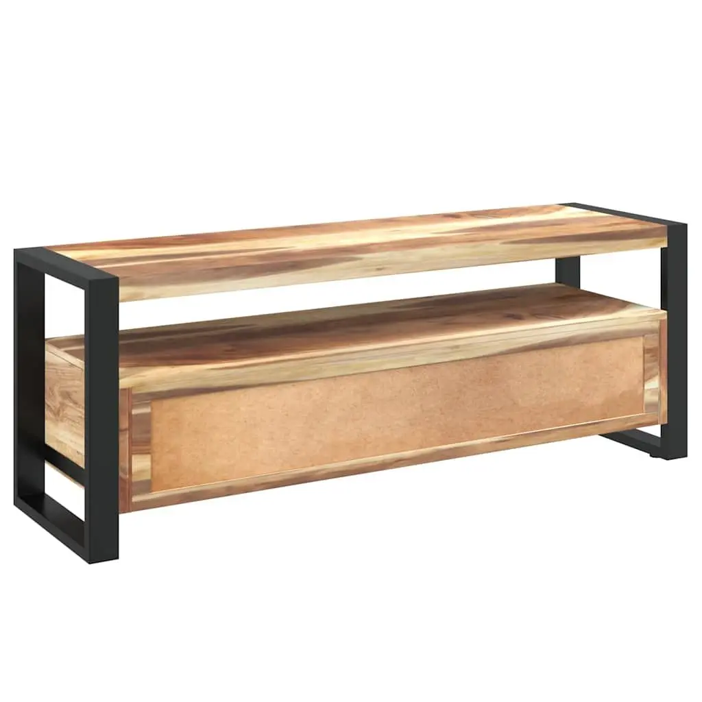 Solid Wood TV Cabinet 120x35x45cm Brown Honey Drawers Shelf Storage