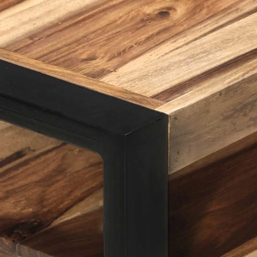Solid Wood TV Cabinet 120x35x45cm Brown Honey Drawers Shelf Storage