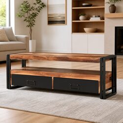 Specifications of TV Cabinet 120x30x40 cm in Brown Wood