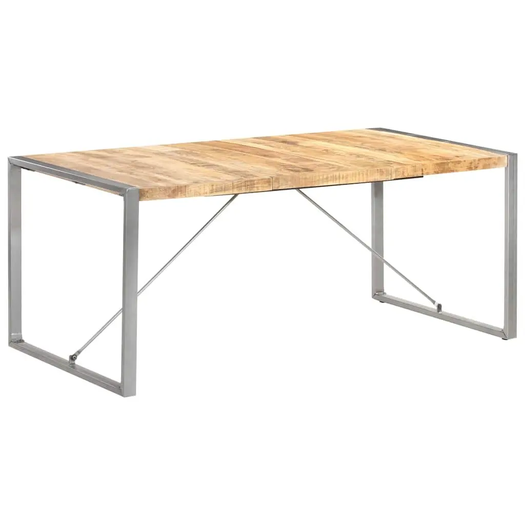 Dining Table 180x90x75 cm Solid Mango Wood Kitchen Room Furniture Brown