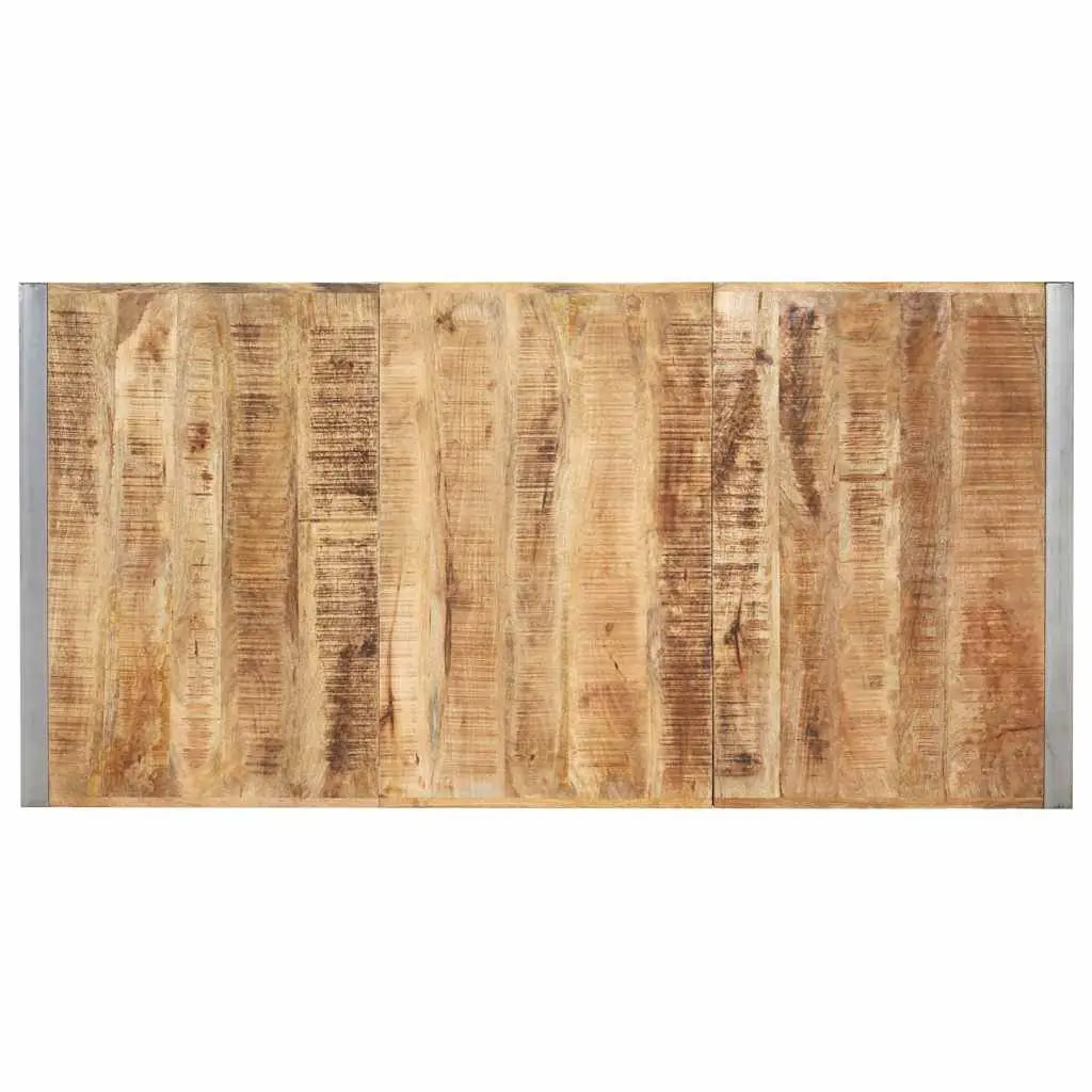 Dining Table 180x90x75 cm Solid Mango Wood Kitchen Room Furniture Brown