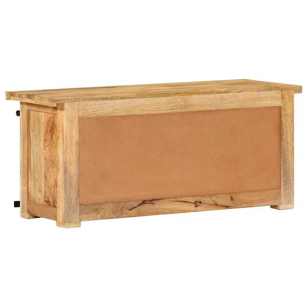 Mango Wood TV Cabinet 90L x 35W x 40H cm with Steel Components