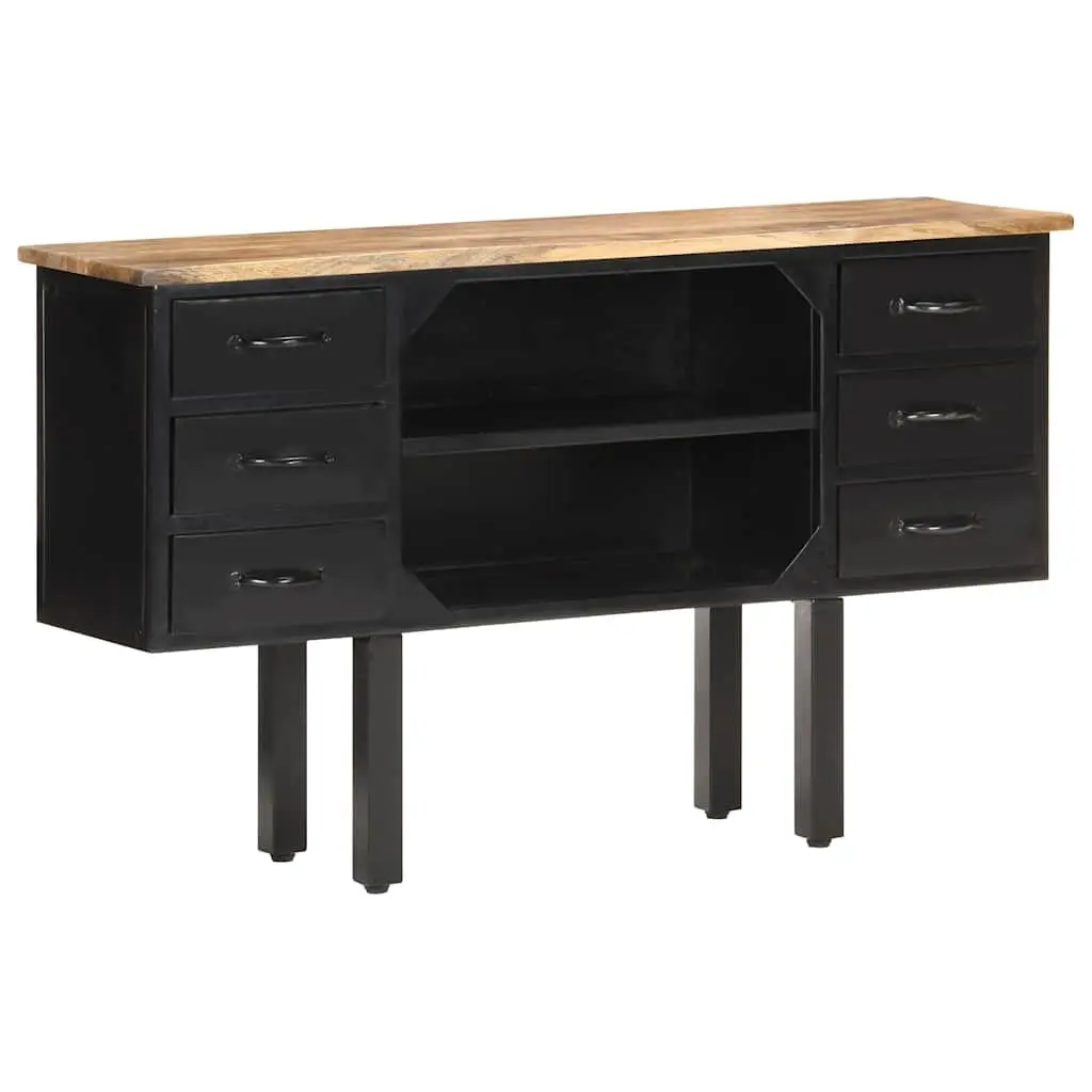 Sideboard 110x30x65 cm Industrial Wooden Storage Cabinet with Drawers