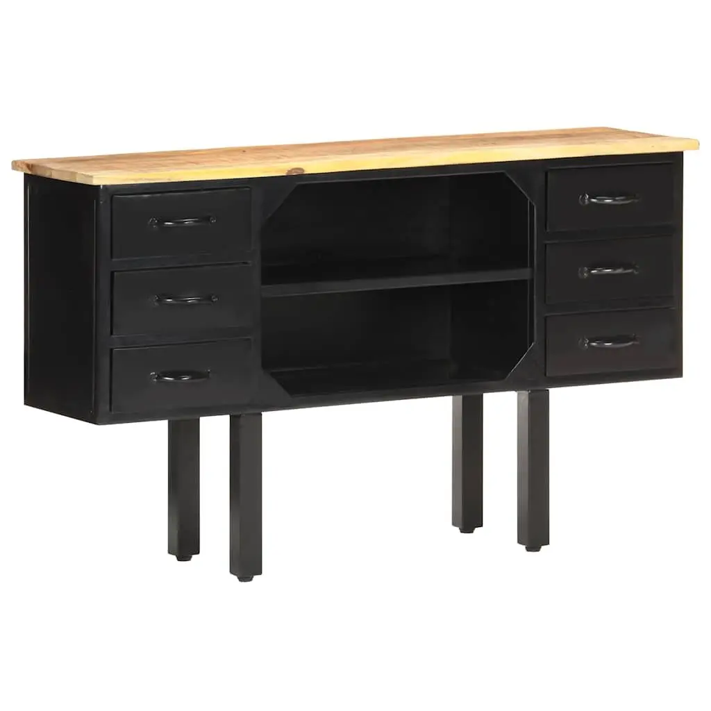 Sideboard 110x30x65 cm Industrial Wooden Storage Cabinet with Drawers