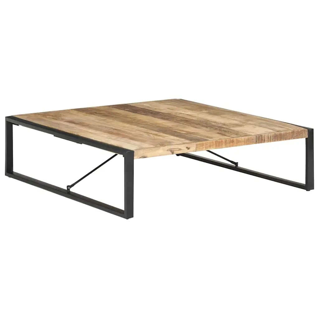 Coffee Table 140x140x40cm Industrial Style Solid Wood Mango Living Room