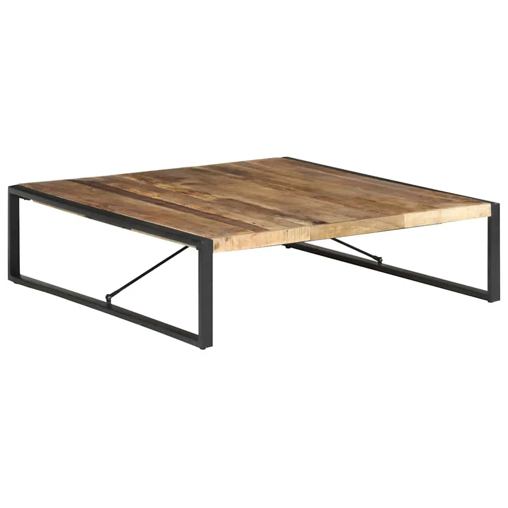 Coffee Table 140x140x40cm Industrial Style Solid Wood Mango Living Room