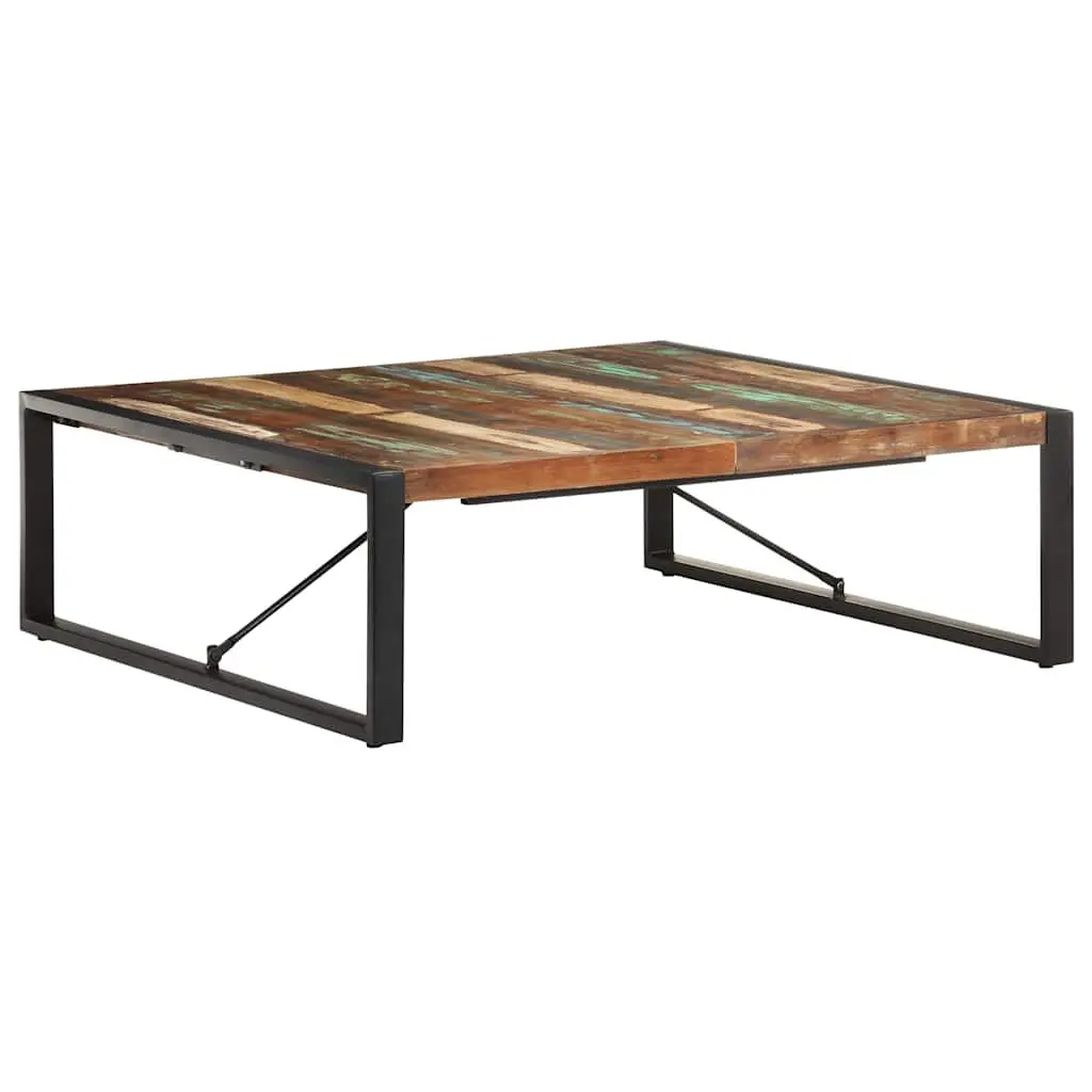 Coffee Table Living Room 120x120x40 cm Solid Reclaimed Wood Industrial