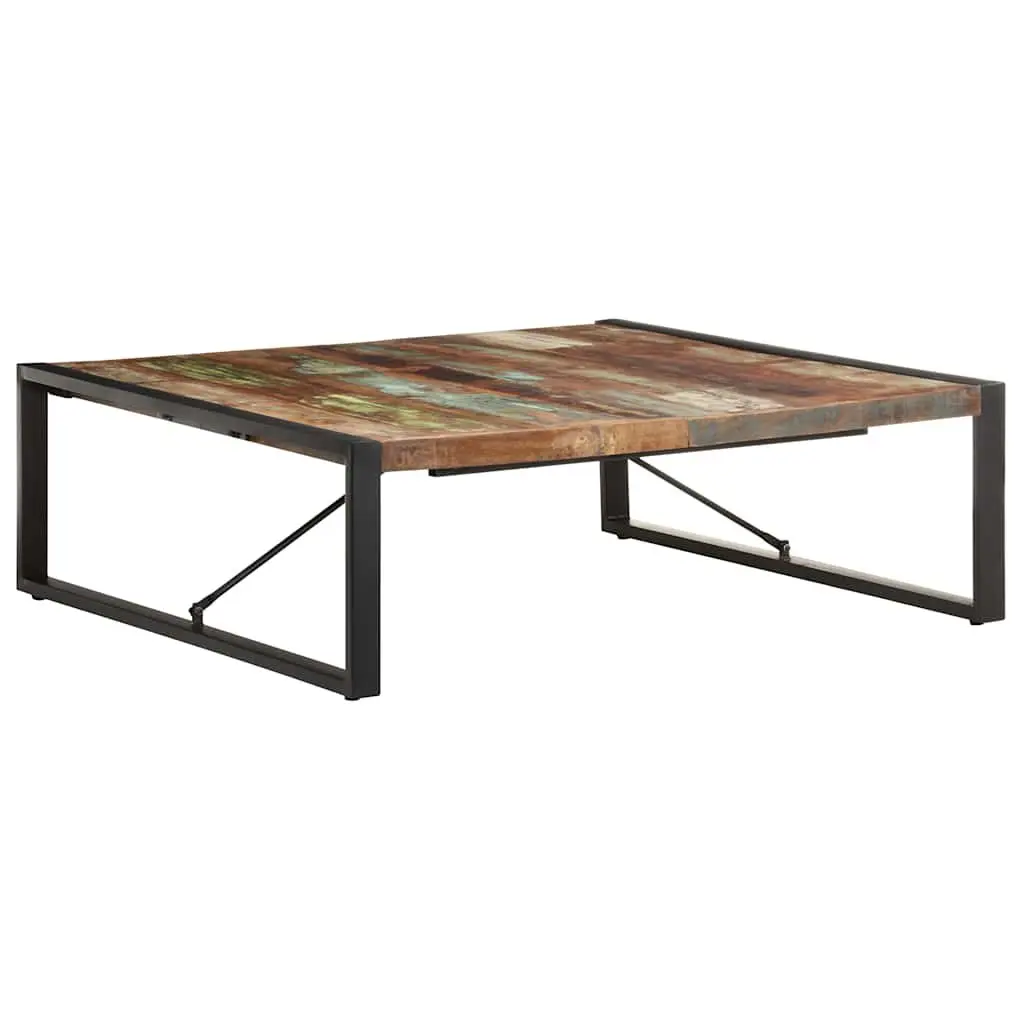 Coffee Table Living Room 120x120x40 cm Solid Reclaimed Wood Industrial