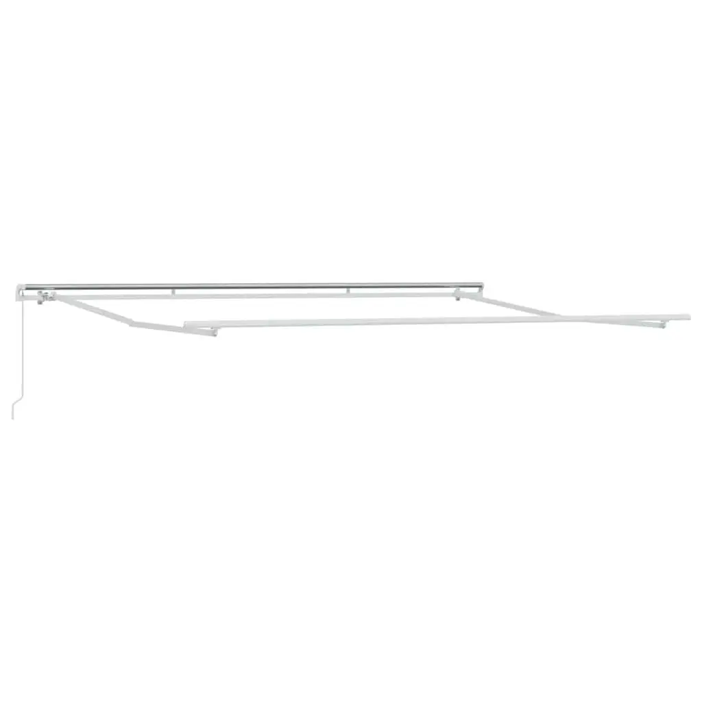 Manual Retractable Awning for Patio 400x300cm Anthracite White