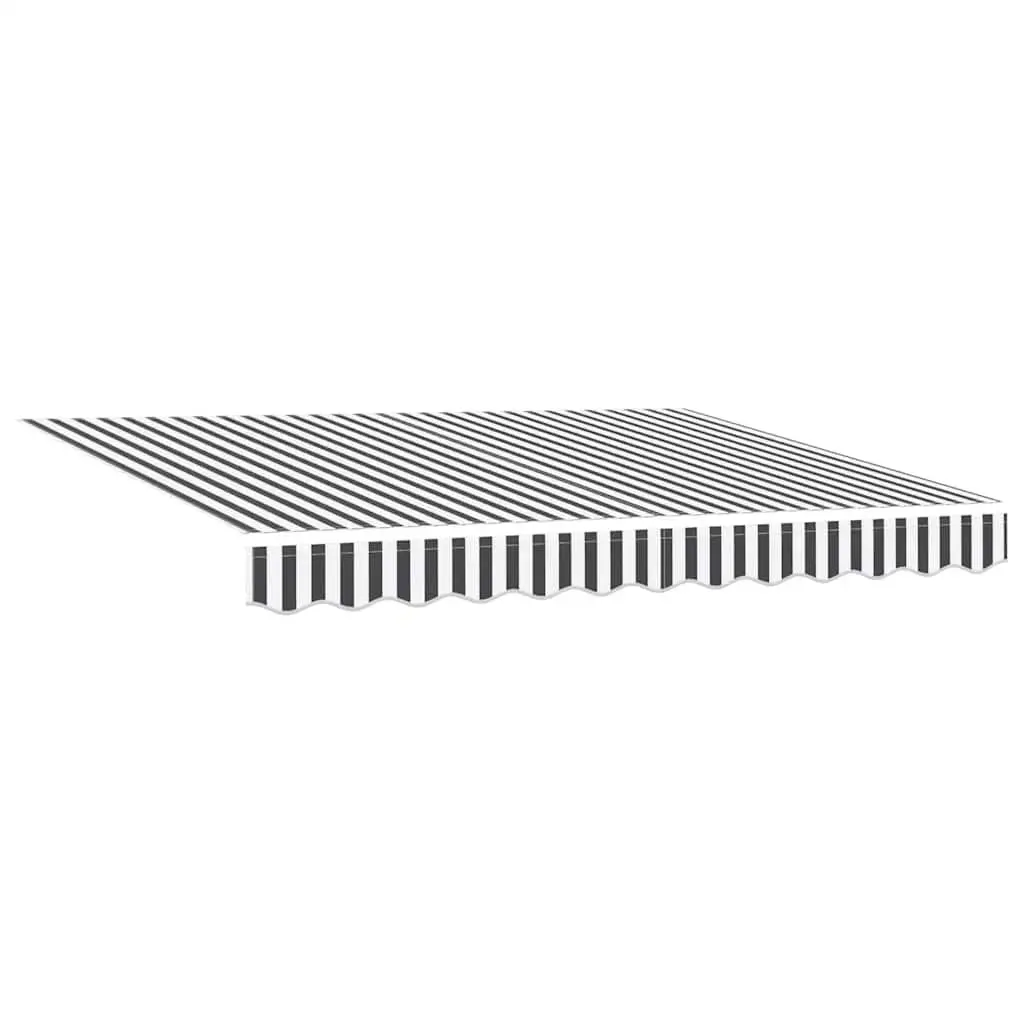 Retractable Awning Patio 300x250cm Anthracite White Sun Shade Crank