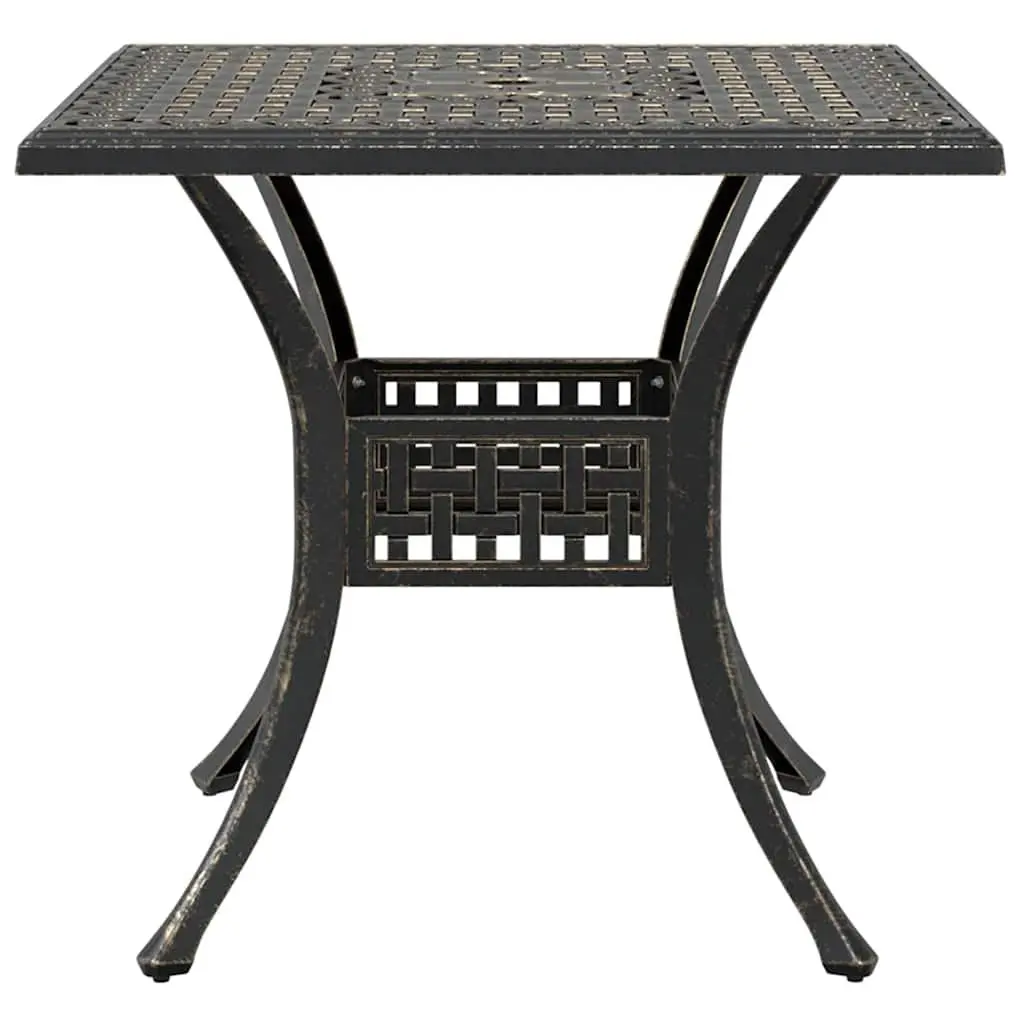 5 Piece Brown Cast Aluminium Dining Set