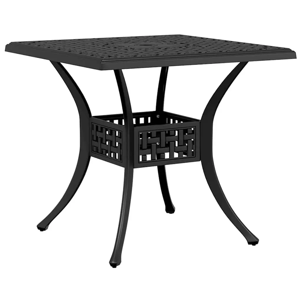 Garden Dining Set Outdoor Patio Furniture 5 Piece Black Cast Aluminium Table