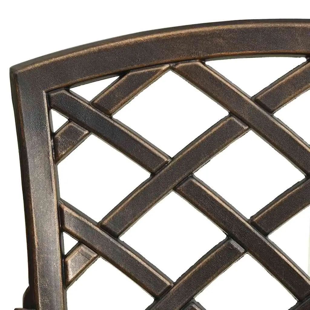 5-Piece Garden Dining Set in Brown