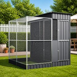 Specifications for Steel Aviary with Extension 209x203x216cm