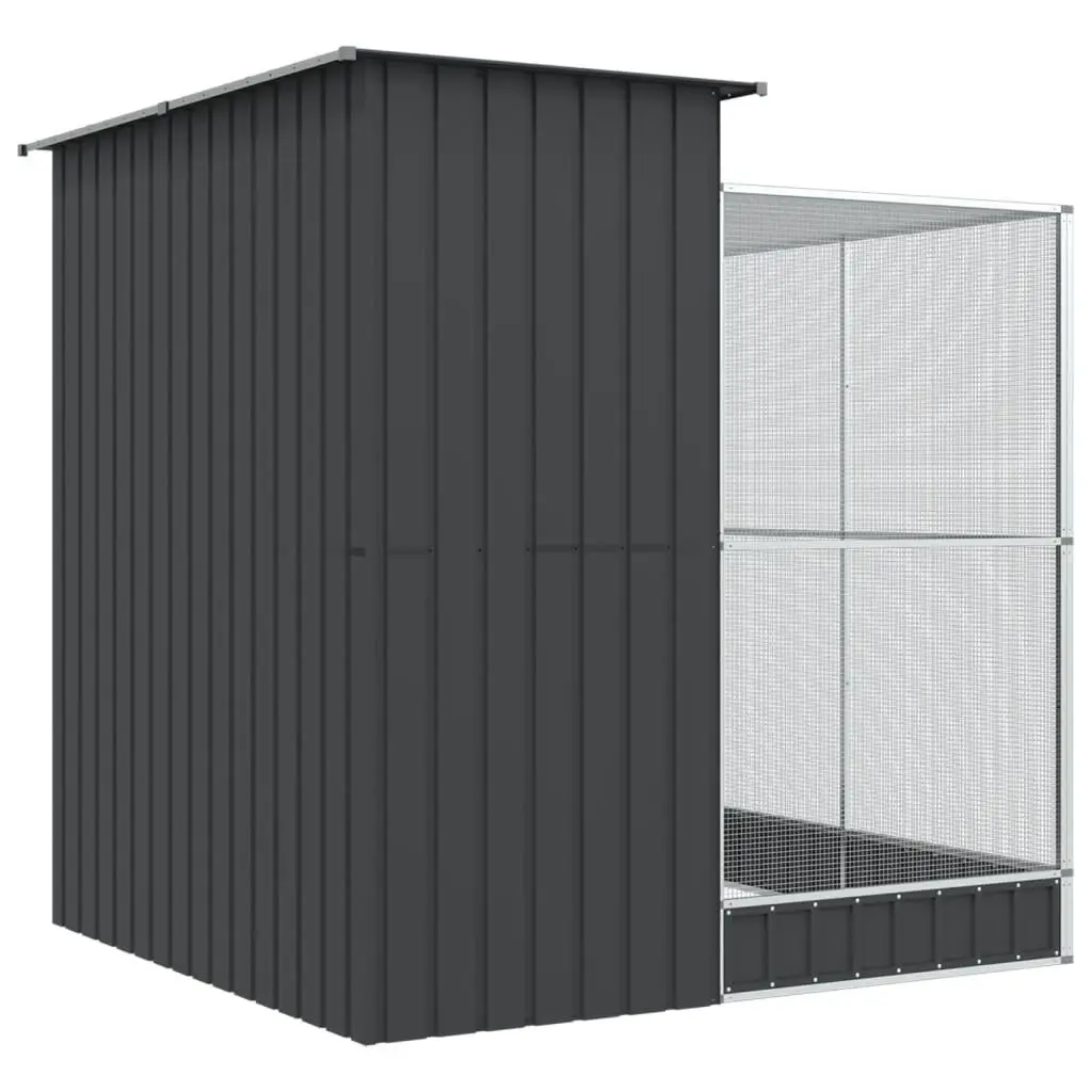 Steel Aviary with Extension 209x203x216cm