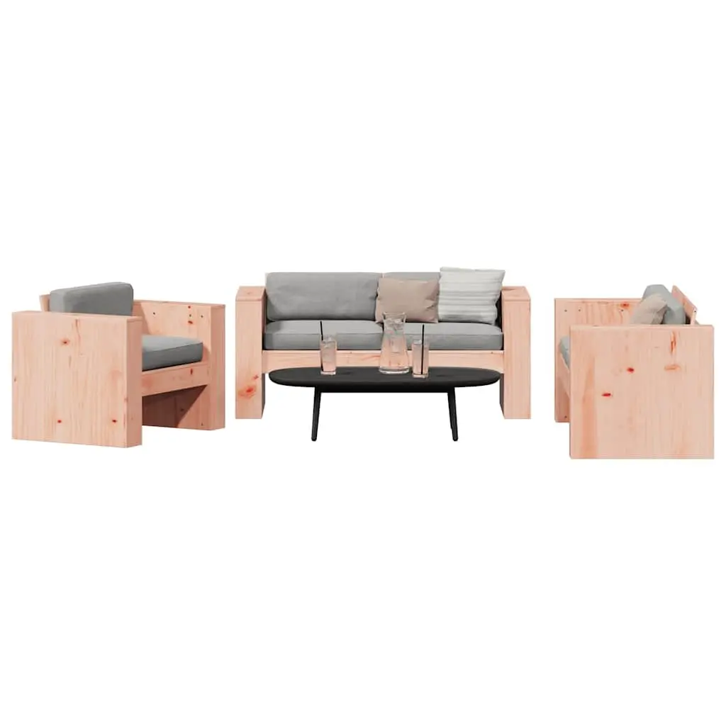 2 Piece Garden Lounge Set Outdoor Patio Furniture Solid Wood